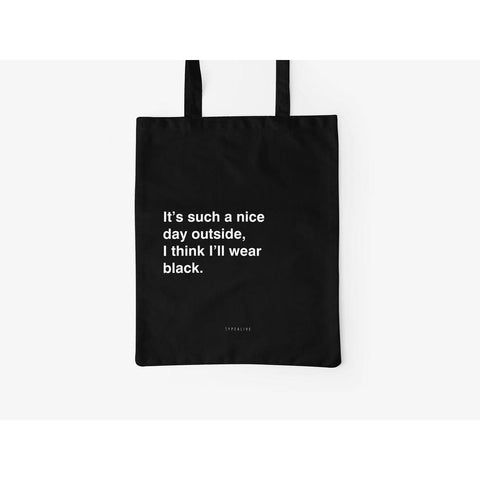 Organic Cotton Tote Bag - Nice Day