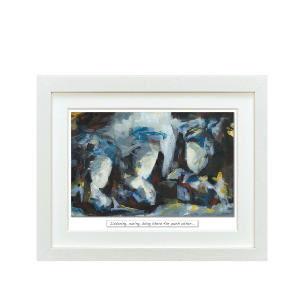 Listening ... Framed Irish Print-Nook & Cranny Gift Store-2019 National Gift Store Of The Year-Ireland-Gift Shop