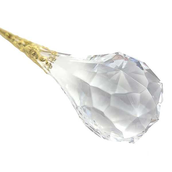 Crystal Drop with Gold Tops - Classic Hanging Decoration-Nook & Cranny Gift Store-2019 National Gift Store Of The Year-Ireland-Gift Shop