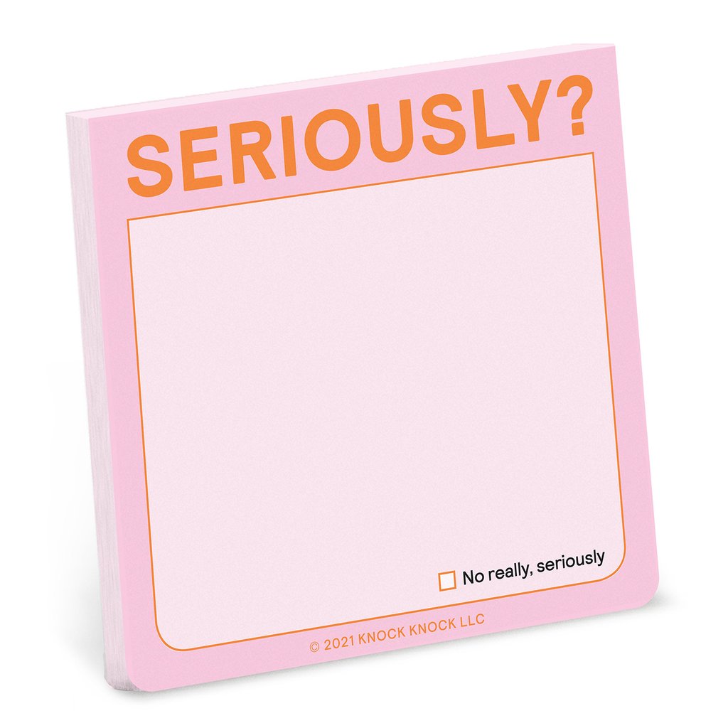 Seriously .... sticky notes pad!-Nook & Cranny Gift Store-2019 National Gift Store Of The Year-Ireland-Gift Shop