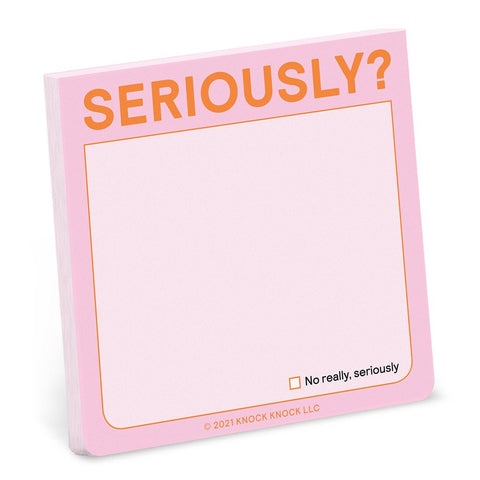Seriously .... sticky notes pad!-Nook & Cranny Gift Store-2019 National Gift Store Of The Year-Ireland-Gift Shop