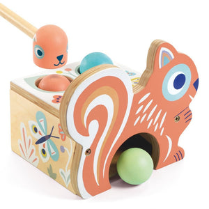 Children's Wooden Hammering Bench - Baby Squirrel-Nook & Cranny Gift Store-2019 National Gift Store Of The Year-Ireland-Gift Shop