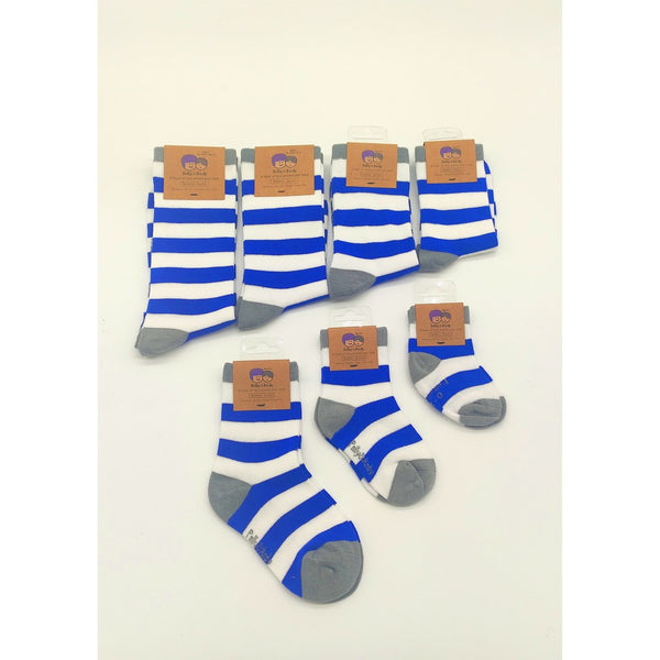 Bamboo Socks - Blue & White (Laois)-Nook & Cranny Gift Store-2019 National Gift Store Of The Year-Ireland-Gift Shop