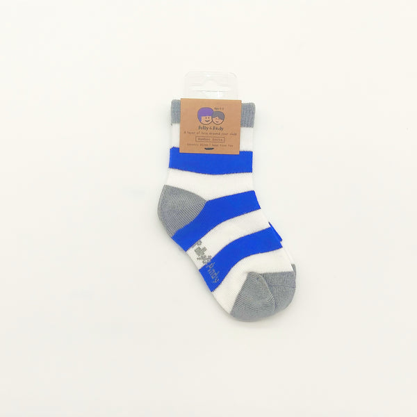 Bamboo Socks - Blue & White (Laois)-Nook & Cranny Gift Store-2019 National Gift Store Of The Year-Ireland-Gift Shop