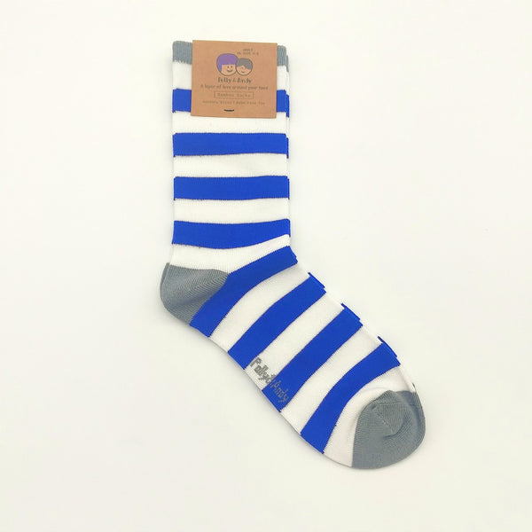 Bamboo Socks - Blue & White (Laois)-Nook & Cranny Gift Store-2019 National Gift Store Of The Year-Ireland-Gift Shop