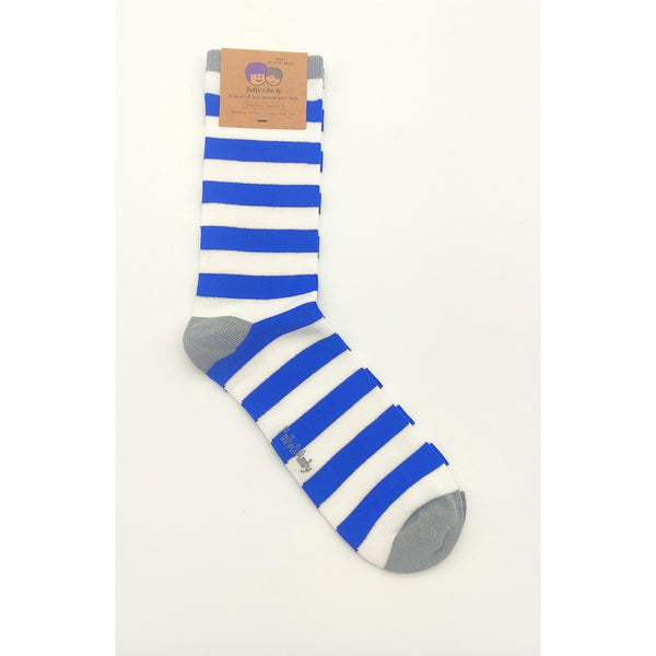 Bamboo Socks - Blue & White (Laois)-Nook & Cranny Gift Store-2019 National Gift Store Of The Year-Ireland-Gift Shop