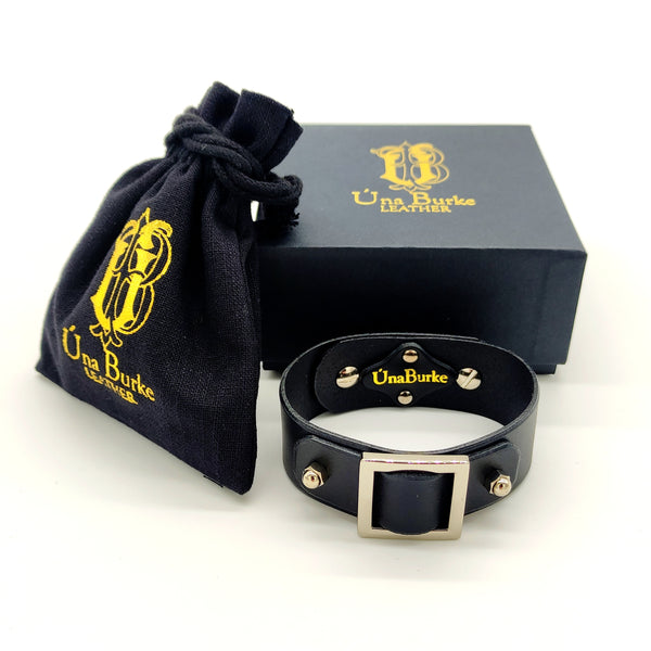 Luxury Square Slide Leather Bracelet by Irish designer Una Burke-Nook & Cranny Gift Store-2019 National Gift Store Of The Year-Ireland-Gift Shop