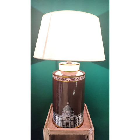 Berlin Palace Brown Porcelain Lamp-Nook & Cranny Gift Store-2019 National Gift Store Of The Year-Ireland-Gift Shop
