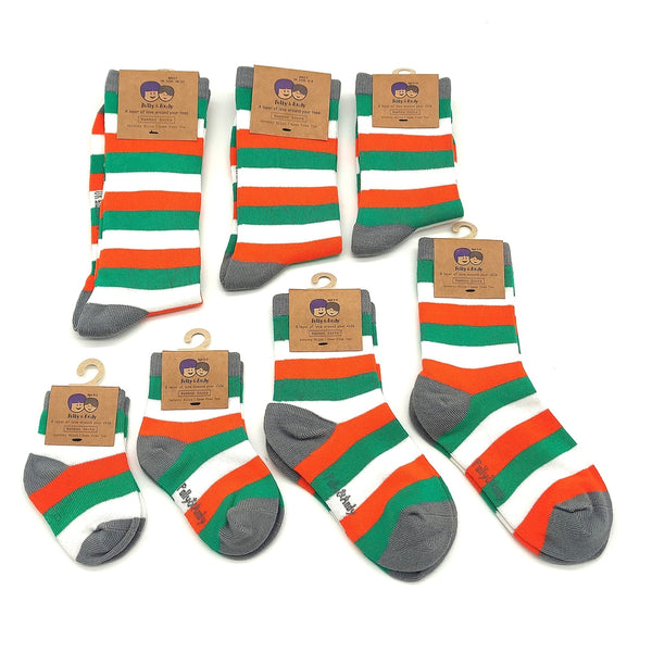 Ireland Bamboo Stripe Socks-Nook & Cranny Gift Store-2019 National Gift Store Of The Year-Ireland-Gift Shop