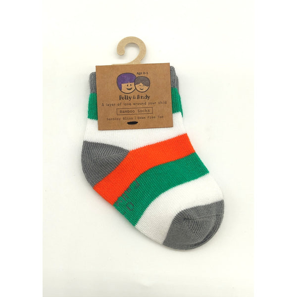 Ireland Bamboo Stripe Socks-Nook & Cranny Gift Store-2019 National Gift Store Of The Year-Ireland-Gift Shop