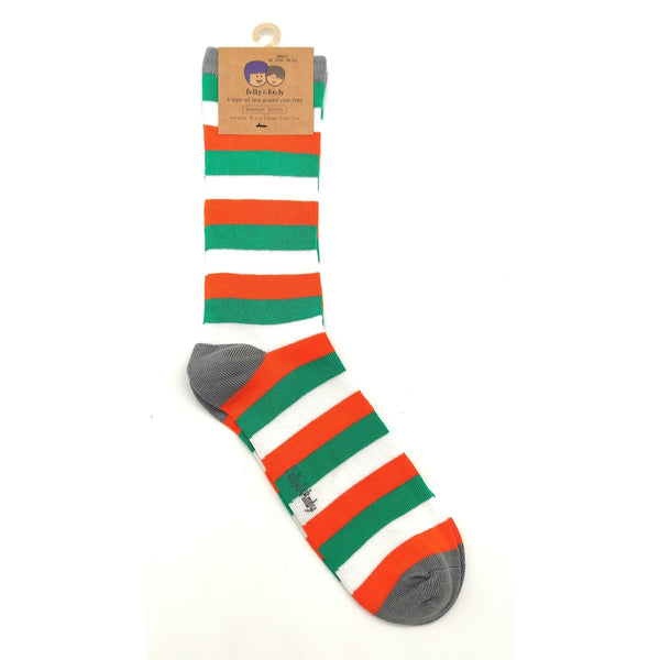 Ireland Bamboo Stripe Socks-Nook & Cranny Gift Store-2019 National Gift Store Of The Year-Ireland-Gift Shop