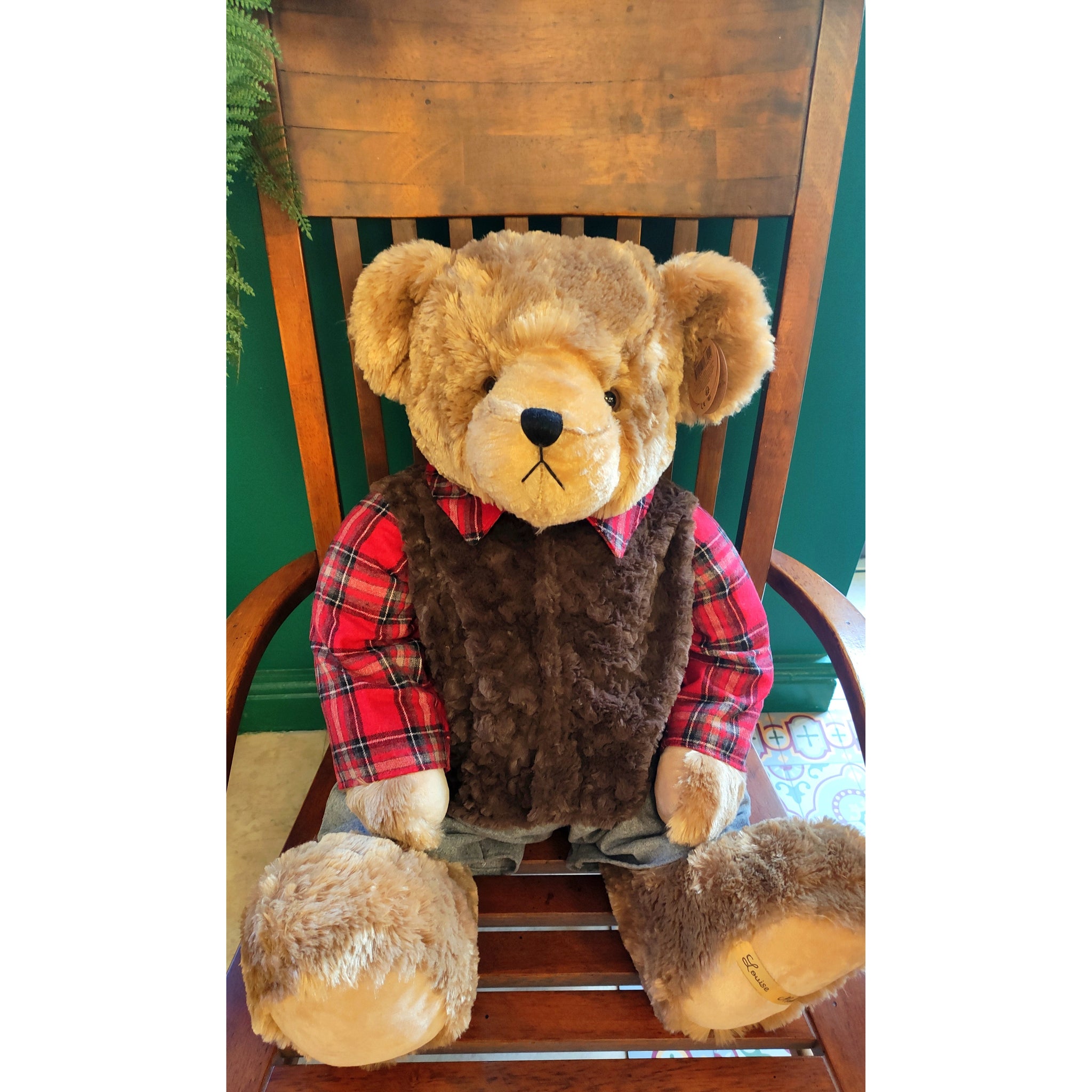 Doan Plush Luxury Teddy Bear - 80 cms tall-Nook & Cranny Gift Store-2019 National Gift Store Of The Year-Ireland-Gift Shop