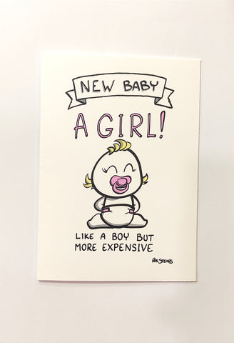 New baby girl … like a boy but more expensive-Nook & Cranny Gift Store-2019 National Gift Store Of The Year-Ireland-Gift Shop