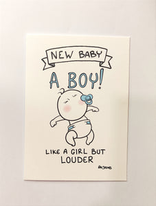 New baby boy … like a girl only louder-Nook & Cranny Gift Store-2019 National Gift Store Of The Year-Ireland-Gift Shop
