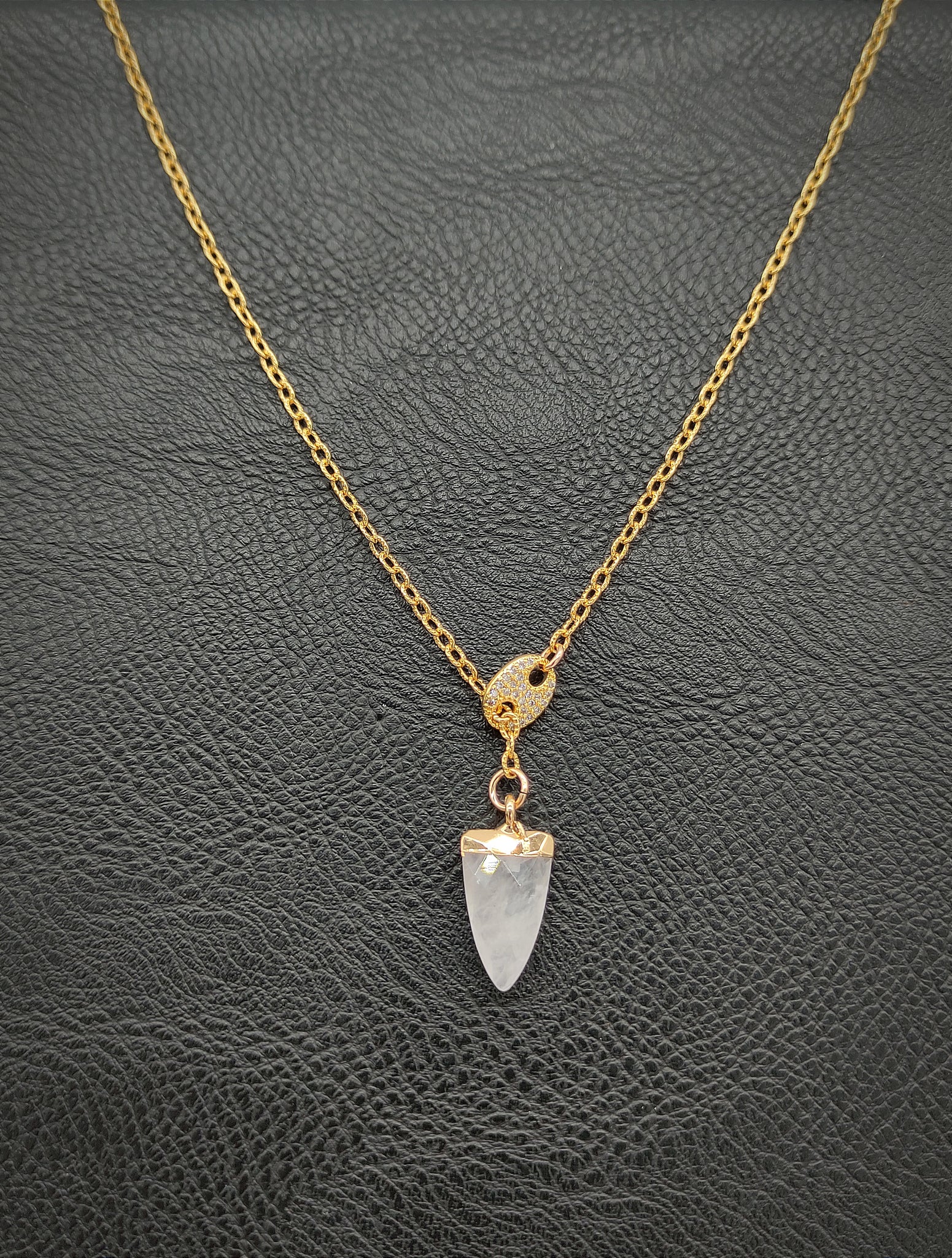 Gemstone adjustable necklace...quartz-Nook & Cranny Gift Store-2019 National Gift Store Of The Year-Ireland-Gift Shop