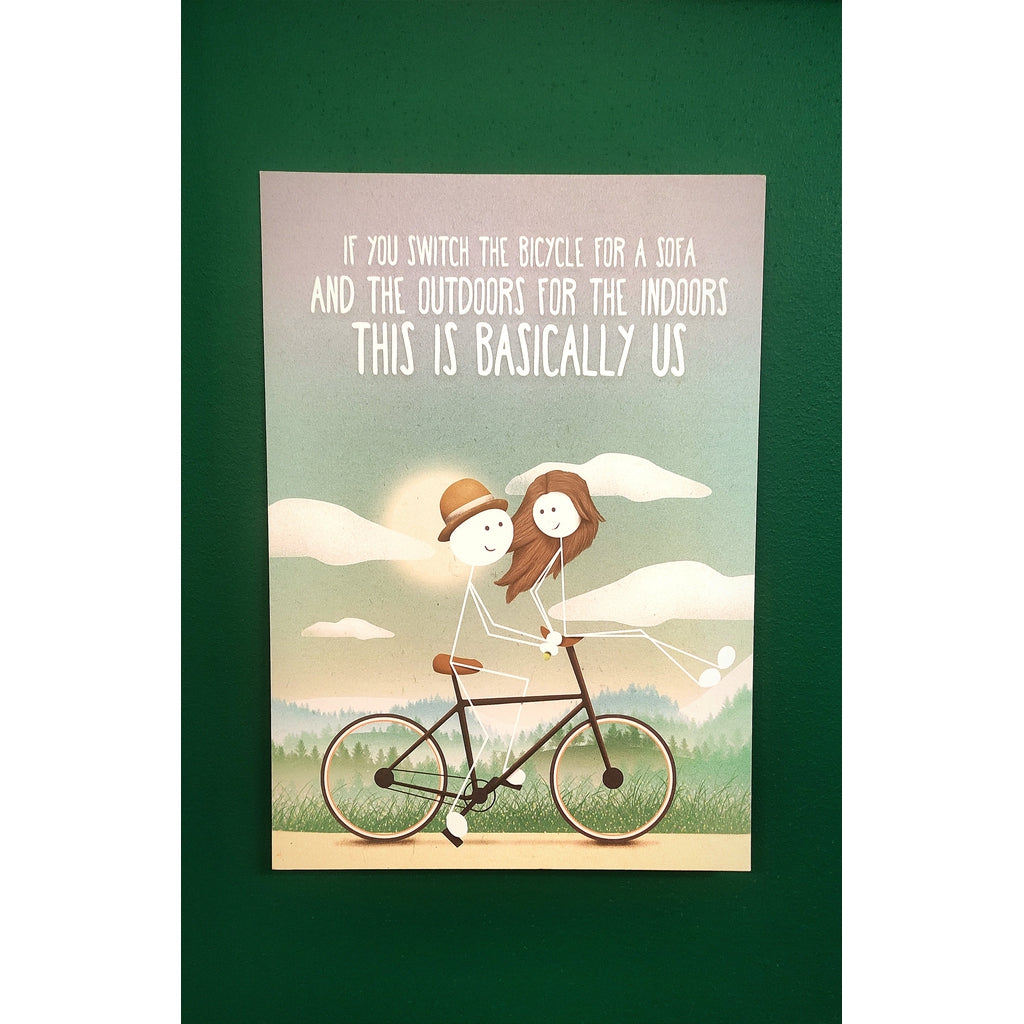 If you switch the bicycle for a sofa ... A4 Print-Nook & Cranny Gift Store-2019 National Gift Store Of The Year-Ireland-Gift Shop