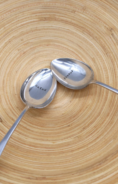 Vintage Silver Serving Spoon Set - 'Salad Tosser'-Nook & Cranny Gift Store-2019 National Gift Store Of The Year-Ireland-Gift Shop