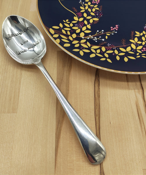 Vintage Silver Dessert Spoon - 'Eating for two, just saying!'-Nook & Cranny Gift Store-2019 National Gift Store Of The Year-Ireland-Gift Shop