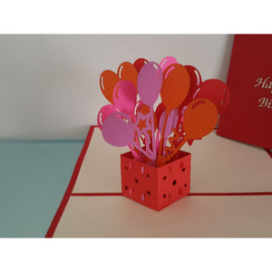 3d Pop up Card - 30th (Balloons)-Nook & Cranny Gift Store-2019 National Gift Store Of The Year-Ireland-Gift Shop