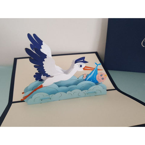 3d Pop up Card - Stork-Nook & Cranny Gift Store-2019 National Gift Store Of The Year-Ireland-Gift Shop