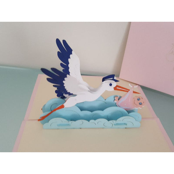 3d Pop up Card - Stork-Nook & Cranny Gift Store-2019 National Gift Store Of The Year-Ireland-Gift Shop