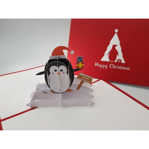 3d Pop up Card - Christmas Penguin-Nook & Cranny Gift Store-2019 National Gift Store Of The Year-Ireland-Gift Shop
