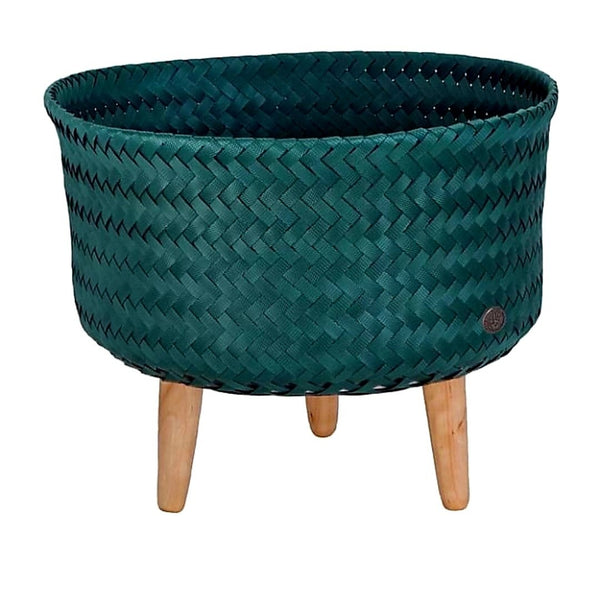 Low down planter basket with cinnamon wood legs.-Nook & Cranny Gift Store-2019 National Gift Store Of The Year-Ireland-Gift Shop