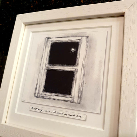 Breathnaigh Suas …. (Look up - A Star Shines) as Gaeilge - Framed Irish Art Print-Nook & Cranny Gift Store-2019 National Gift Store Of The Year-Ireland-Gift Shop