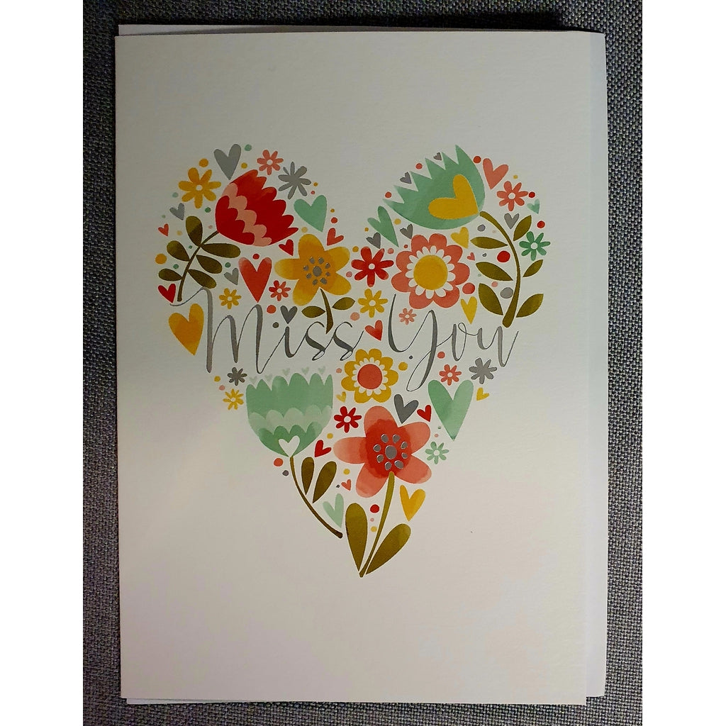 Miss you.... (flower & heart)-Nook & Cranny Gift Store-2019 National Gift Store Of The Year-Ireland-Gift Shop