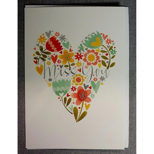 Miss you.... (flower & heart)-Nook & Cranny Gift Store-2019 National Gift Store Of The Year-Ireland-Gift Shop