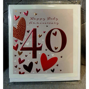 Happy Ruby Anniversary ... (40 years)-Nook & Cranny Gift Store-2019 National Gift Store Of The Year-Ireland-Gift Shop