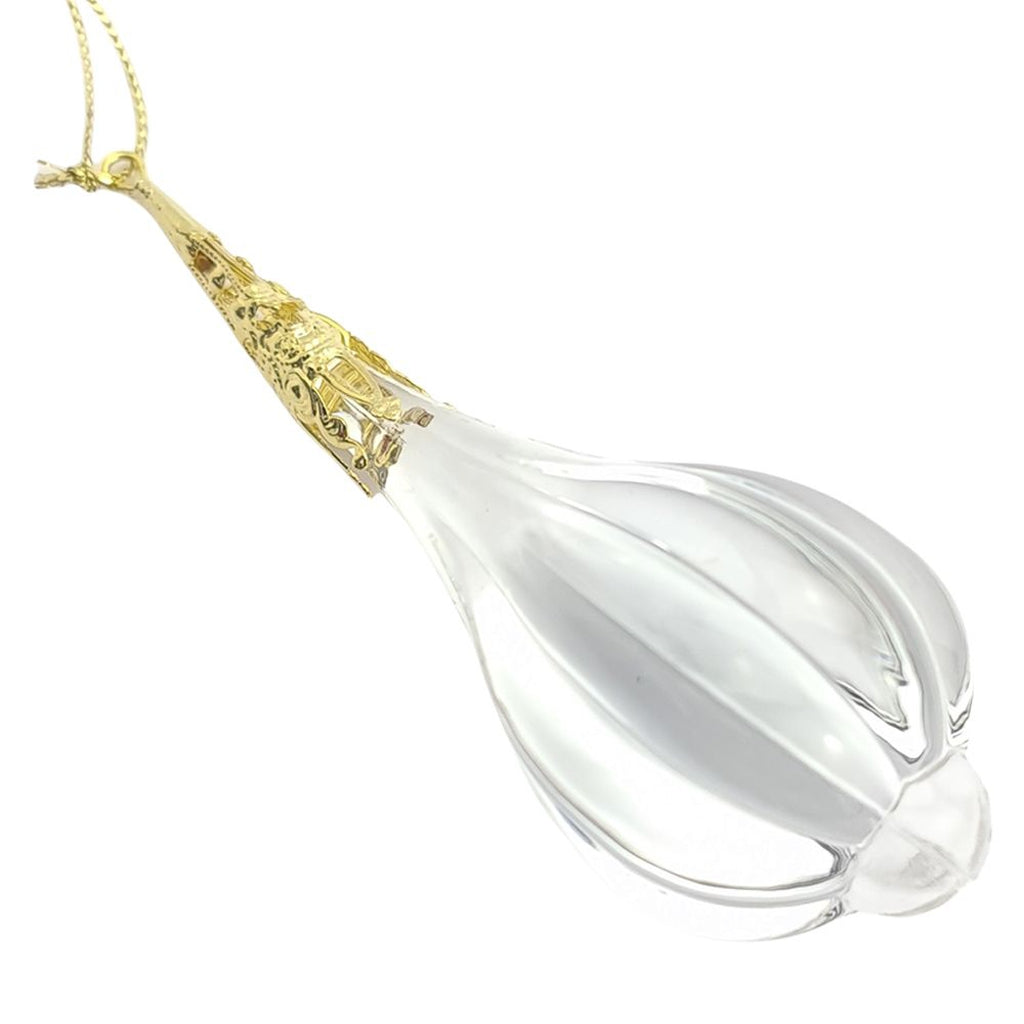 Crystal Drop with Gold Tops - Classic Hanging Decoration-Nook & Cranny Gift Store-2019 National Gift Store Of The Year-Ireland-Gift Shop