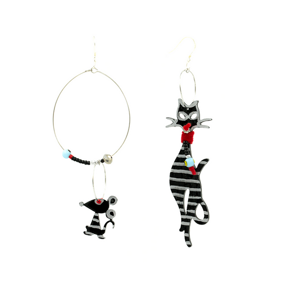 Cat & mouse earrings-Nook & Cranny Gift Store-2019 National Gift Store Of The Year-Ireland-Gift Shop