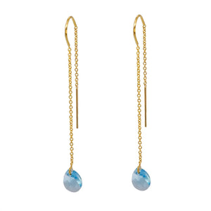 Atelier Threader Earrings - Aqua-Nook & Cranny Gift Store-2019 National Gift Store Of The Year-Ireland-Gift Shop