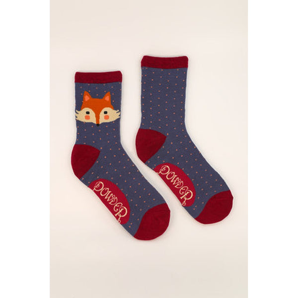 Cheeky Fox Face Bamboo Ankle Socks-Nook & Cranny Gift Store-2019 National Gift Store Of The Year-Ireland-Gift Shop