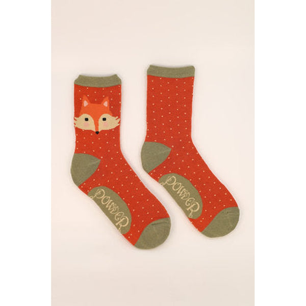 Cheeky Fox Face Bamboo Ankle Socks-Nook & Cranny Gift Store-2019 National Gift Store Of The Year-Ireland-Gift Shop