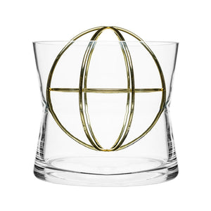 Sphere vase with copperplated ball-Nook & Cranny Gift Store-2019 National Gift Store Of The Year-Ireland-Gift Shop