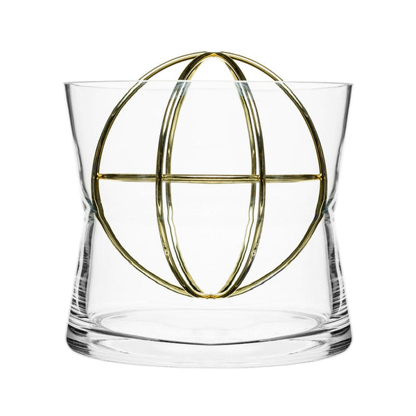 Sphere vase with copperplated ball-Nook & Cranny Gift Store-2019 National Gift Store Of The Year-Ireland-Gift Shop