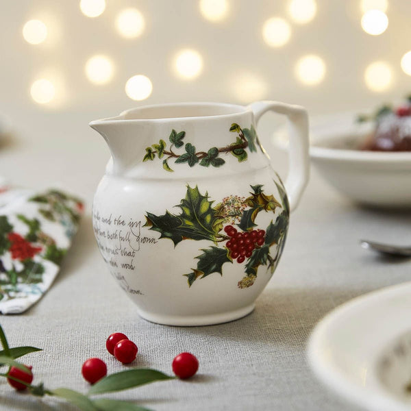 Porcelain Holly and Ivy Jug-Nook & Cranny Gift Store-2019 National Gift Store Of The Year-Ireland-Gift Shop