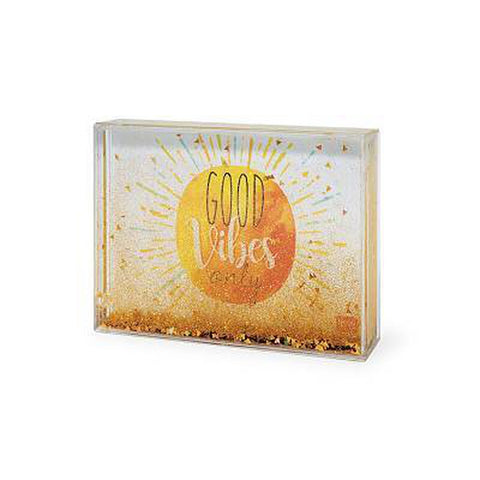 Good Vibes Photo Frame - (Shake for glitter!)-Nook & Cranny Gift Store-2019 National Gift Store Of The Year-Ireland-Gift Shop