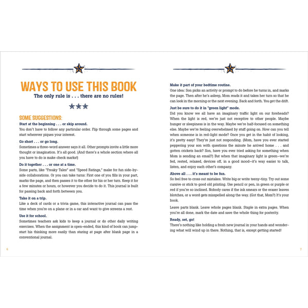Mother & Son : Our Back and Forth Journal - Hardback-Nook & Cranny Gift Store-2019 National Gift Store Of The Year-Ireland-Gift Shop