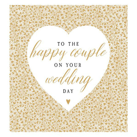 To the happy couple on your Wedding Day - Large Card-Nook & Cranny Gift Store-2019 National Gift Store Of The Year-Ireland-Gift Shop