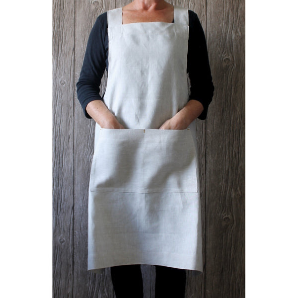Irish Linen Cross Back Apron - for makers & bakers!-Nook & Cranny Gift Store-2019 National Gift Store Of The Year-Ireland-Gift Shop