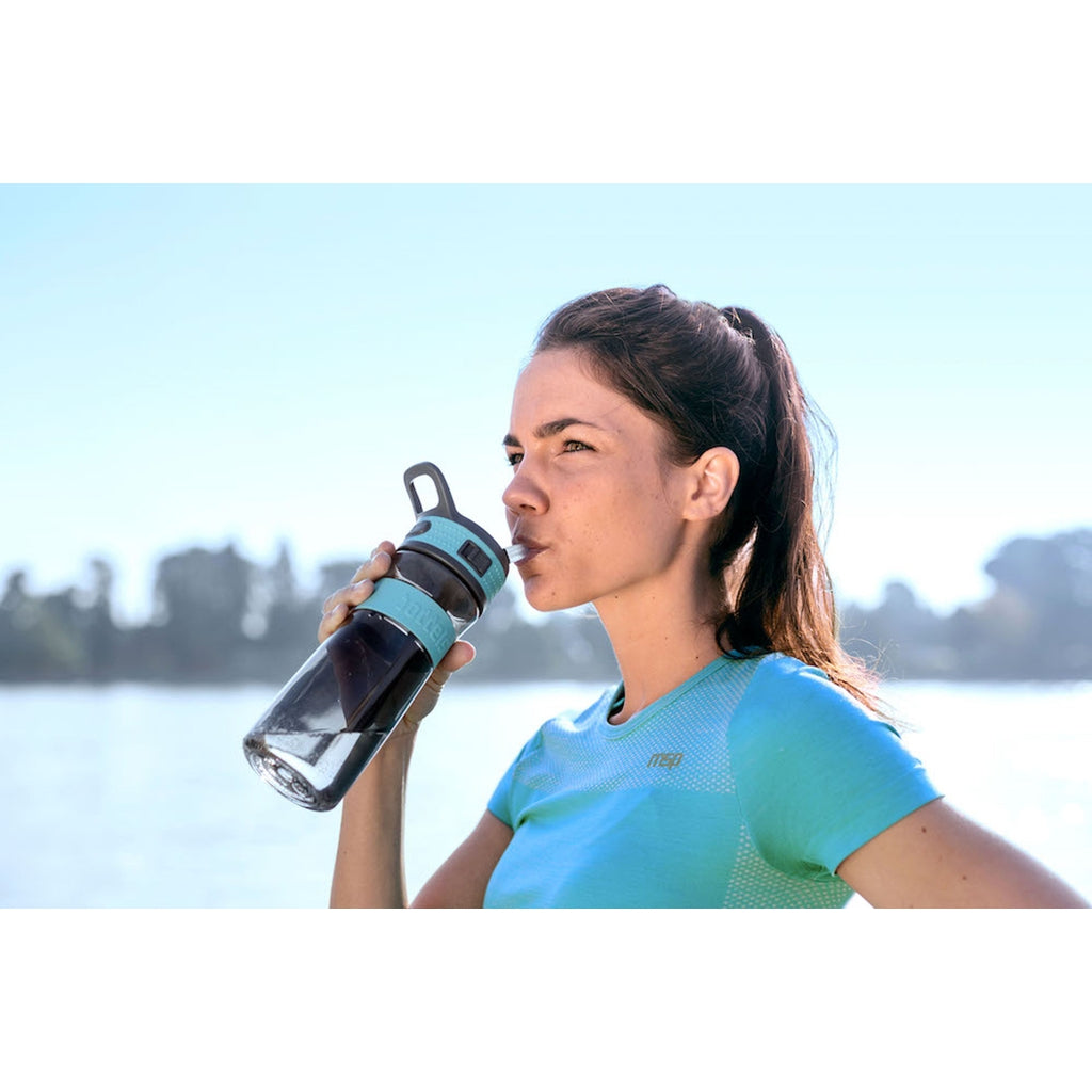 Easy grip drinking bottle 600ml - Turquoise Blue/Grey-Nook & Cranny Gift Store-2019 National Gift Store Of The Year-Ireland-Gift Shop