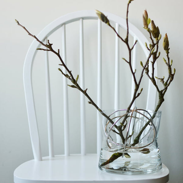 Sphere vase with copperplated ball-Nook & Cranny Gift Store-2019 National Gift Store Of The Year-Ireland-Gift Shop