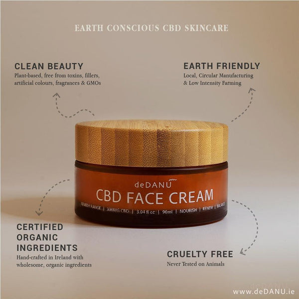 CBD Organic Face Cream - 50g & 90g-Nook & Cranny Gift Store-2019 National Gift Store Of The Year-Ireland-Gift Shop