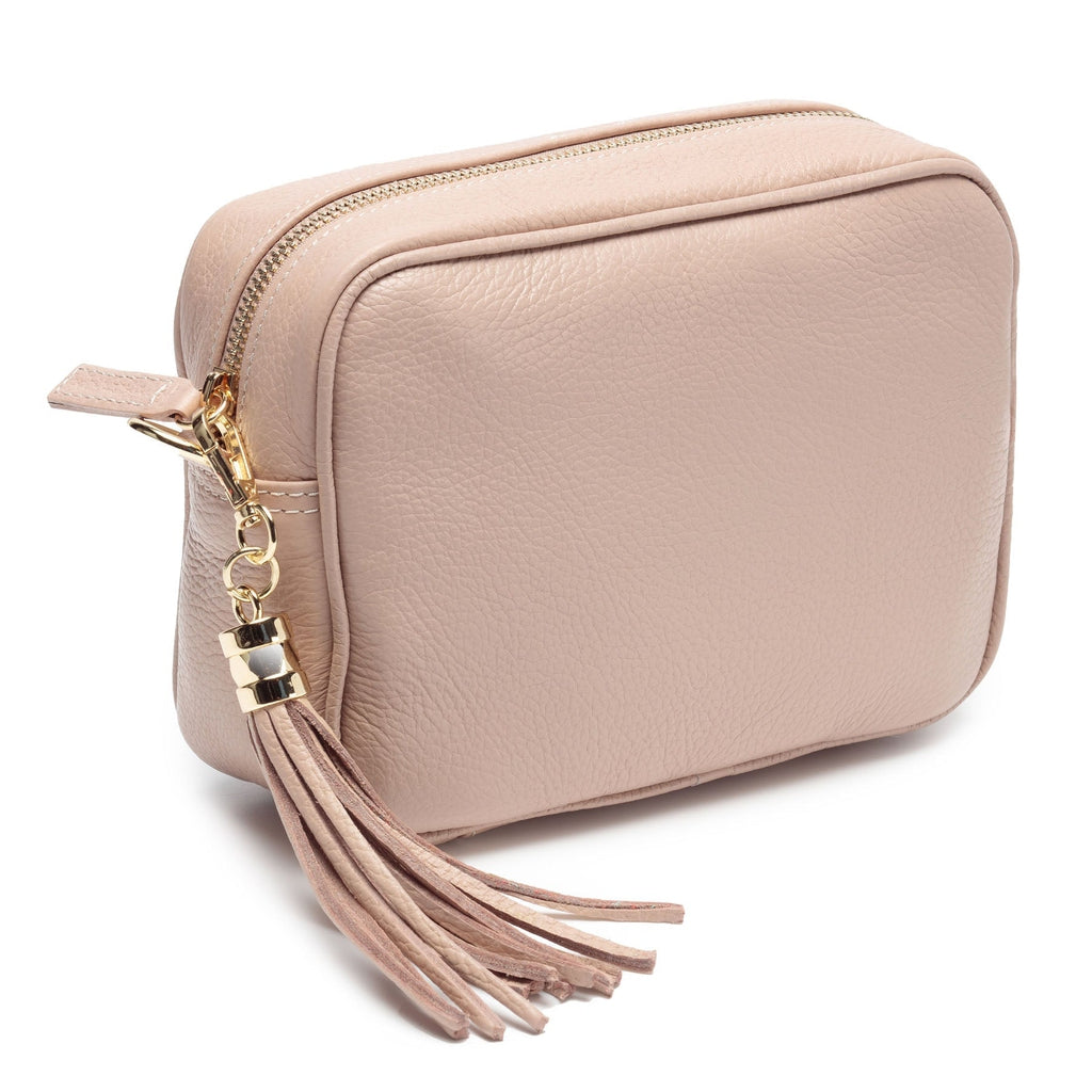 Elie Beaumont Cross Body Italian Leather Bag - (Nude)-Nook & Cranny Gift Store-2019 National Gift Store Of The Year-Ireland-Gift Shop