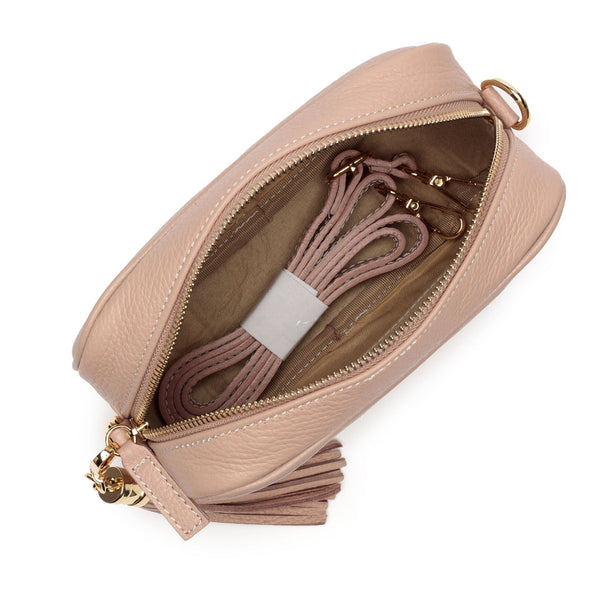 Elie Beaumont Cross Body Italian Leather Bag - (Nude)-Nook & Cranny Gift Store-2019 National Gift Store Of The Year-Ireland-Gift Shop