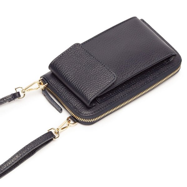Elie Beaumont Leather Phonebag - Black-Nook & Cranny Gift Store-2019 National Gift Store Of The Year-Ireland-Gift Shop