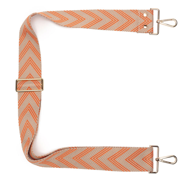 Tangerine Chevron Strap for Crossbody Bag-Nook & Cranny Gift Store-2019 National Gift Store Of The Year-Ireland-Gift Shop